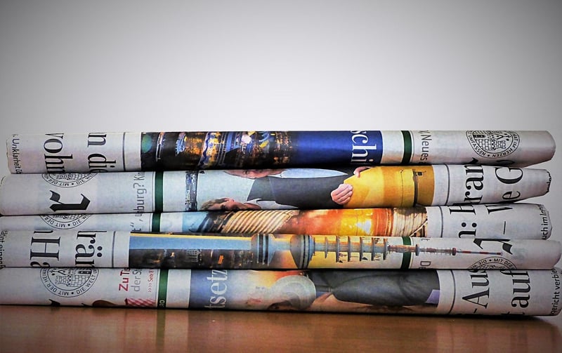 Newspaper Collage Art